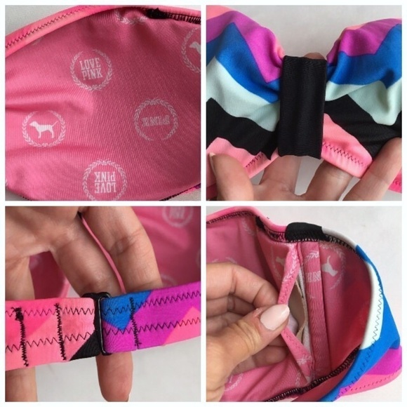 PINK Victoria's Secret Strapless & Fringe Bikini Tops - Picture 8 of 8